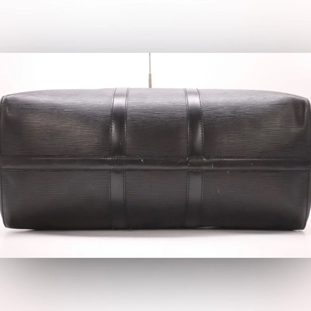 Louis Vuitton Black Epi Leather Keepall 45 - Picture 8 of 13